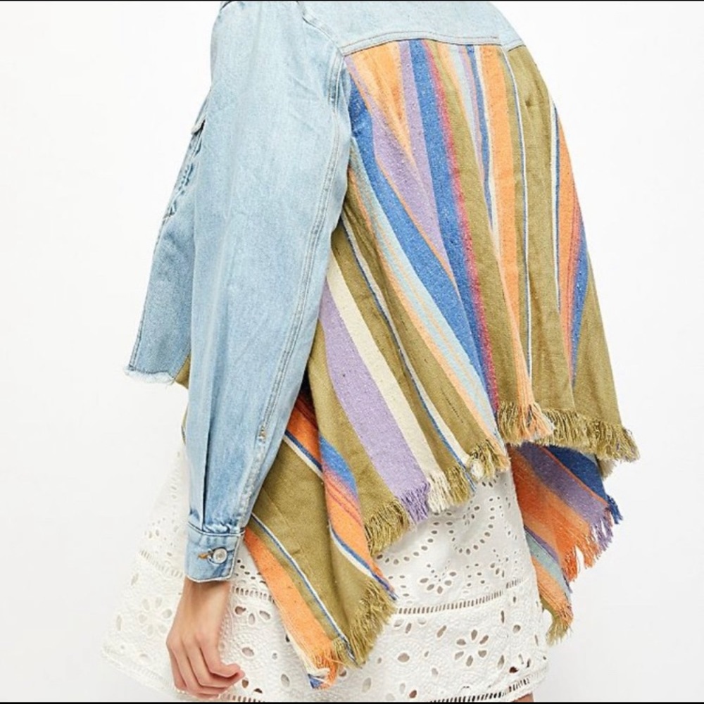 Free People In the Sun Denim Swing Jacket - Picture 5 of 5
